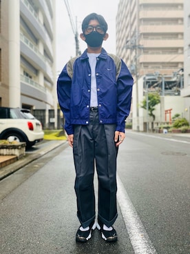 「アイテム（ジャケット/アウター）」を使った、sakuさん（メンズ・168cm）の秋コーディネート