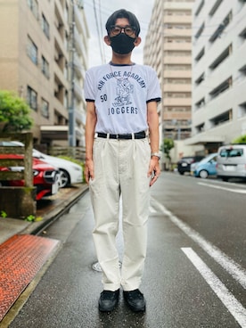 「アイテム（ファッション雑貨）」を使った、sakuさん（メンズ・168cm）の夏コーディネート