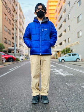 「OMEGA（オメガ）のアイテム」を使った、sakuさん（メンズ・168cm）の冬コーディネート