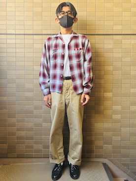 「TOWNCRAFT（タウンクラフト）のアイテム」を使った、sakuさん（メンズ・168cm）の秋コーディネート