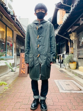 「アイテム（その他アウター）」を使った、sakuさん（メンズ・168cm）の冬コーディネート