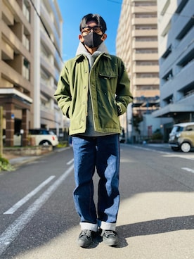 「アイテム（腕時計）」を使った、sakuさん（メンズ・168cm）の冬コーディネート