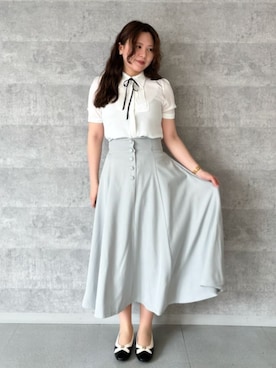 「スカラップ」｜F i.n.tさん（レディース・163cm）の春コーディネート