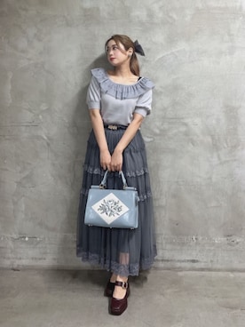 「アイテム（バッグ）」を使った、F i.n.tさん（レディース・155cm）の夏コーディネート