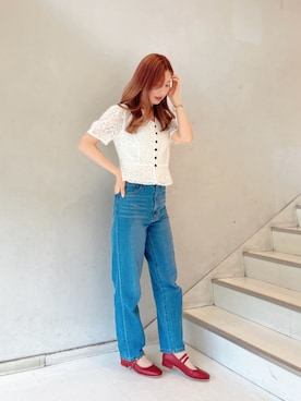 「F i.n.t（フィント）のアイテム（パンツ）」を使った、F i.n.tさん（レディース・162cm）の春コーディネート