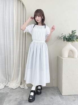 「アイテム（サンダル）」を使った、F i.n.tさん（レディース・152cm）の夏コーディネート