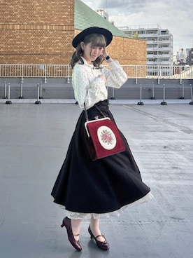 「アイテム（帽子）」を使った、F i.n.tさん（レディース・168cm）の秋コーディネート