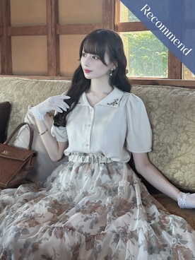 「アイテム（Tシャツ/カットソー）」を使った、F i.n.tさん（レディース・163cm）の秋コーディネート