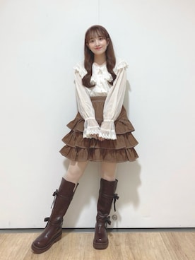 「アイテム（スカート）」を使った、F i.n.tさん（レディース・150cm）の秋コーディネート