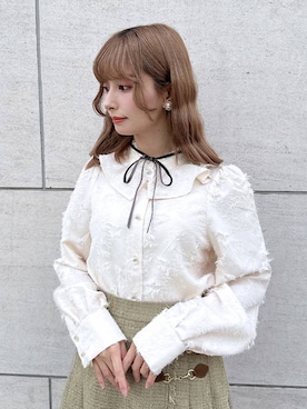 「アイテム（モカシン/デッキシューズ）」を使った、F i.n.tさん（レディース・152cm）の秋コーディネート