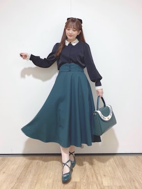 「アイテム（パンプス）」を使った、F i.n.tさん（レディース・150cm）の秋コーディネート