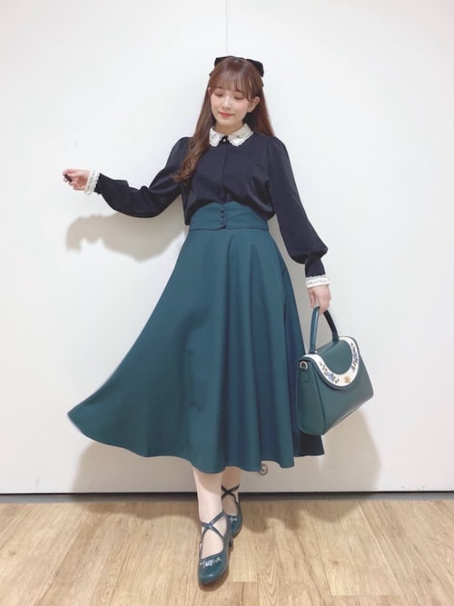 セール】クレリックレース衿シャツ/fint フィント（シャツ/ブラウス