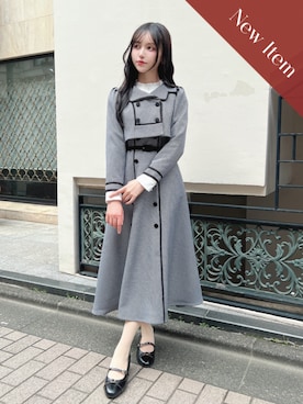 「アイテム（セットアップ）」を使った、F i.n.tさん（レディース・157cm）の秋コーディネート