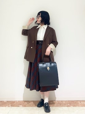 「アイテム（その他アウター）」を使った、F i.n.tさん（レディース・157cm）の秋コーディネート