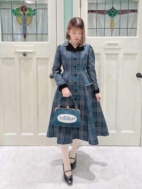 「アイテム（ワンピース/ドレス）」を使った、F i.n.tさん（レディース・160cm）の秋コーディネート