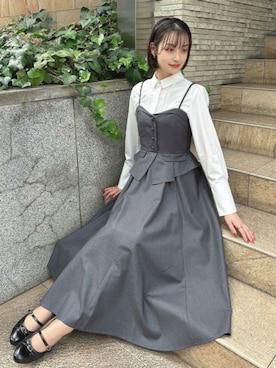 「アイテム（ワンピース/ドレス）」を使った、F i.n.tさん（レディース・165cm）の秋コーディネート