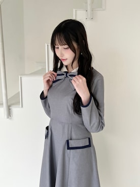 「アイテム（バレエシューズ）」を使った、F i.n.tさん（レディース・157cm）の秋コーディネート