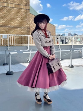 「アイテム（セットアップ）」を使った、F i.n.tさん（レディース・160cm）の秋コーディネート