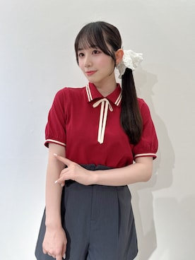 「F i.n.t（フィント）のコインローファー（ローファー、ブラック系）」を使った、F i.n.tさん（レディース・158cm）の春コーディネート
