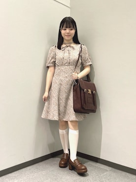 「サッチェルバッグ」｜F i.n.tさん（レディース・153cm）の夏コーディネート