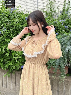 「アイテム（モカシン/デッキシューズ）」を使った、F i.n.tさん（レディース・157cm）の秋コーディネート