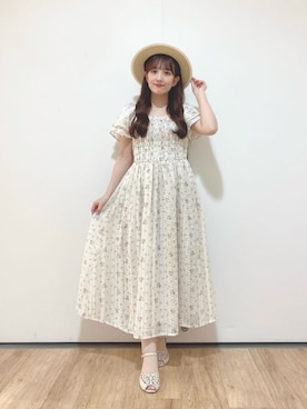「アイテム（帽子）」を使った、F i.n.tさん（レディース・150cm）の夏コーディネート