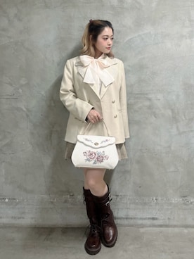 「F i.n.t（フィント）のアイテム」を使った、F i.n.tさん（レディース・155cm）の冬コーディネート