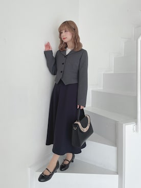 「ラッフルフリル」｜F i.n.tさん（レディース・152cm）の秋コーディネート