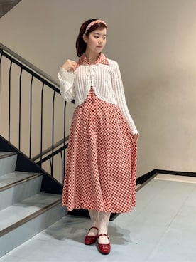 「an another angelus（アンアナザーアンジェラス）のアイテム」を使った、F i.n.tさん（レディース・158cm）の春コーディネート