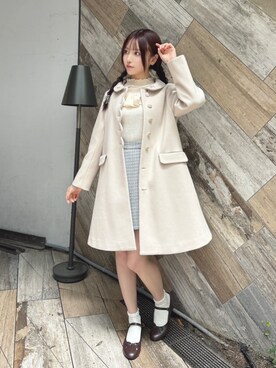 「F i.n.t（フィント）のアイテム（その他アウター）」を使った、F i.n.tさん（レディース・157cm）の秋コーディネート