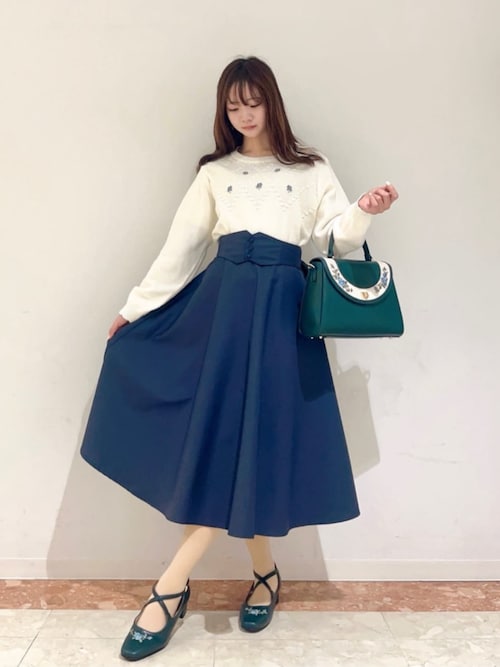 フィント スカート ブラウス タイ付きレースペーパーヨークブラウス【洗える】 | フィント(FINT