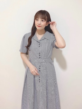「アイテム（シャツワンピース）」を使った、F i.n.tさん（レディース・150cm）の夏コーディネート