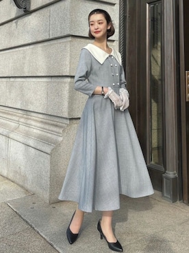 「アイテム（ワンピース/ドレス）」を使った、F i.n.tさん（レディース・165cm）の春コーディネート