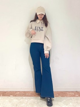 「F i.n.t（フィント）のアイテム」を使った、F i.n.tさん（レディース・158cm）の冬コーディネート