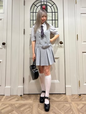 「F i.n.t（フィント）のハートバッグ（ハンドバッグ）」を使った、F i.n.tさん（レディース・155cm）の夏コーディネート