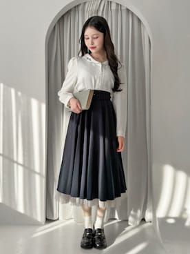 「F i.n.t（フィント）のアイテム」を使った、F i.n.tさん（レディース・157cm）の冬コーディネート