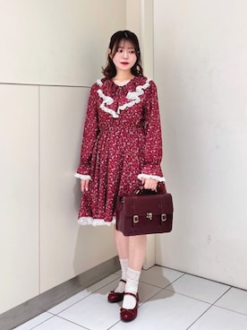 「アイテム（バレッタ/ヘアクリップ）」を使った、F i.n.tさん（レディース・151cm）の秋コーディネート