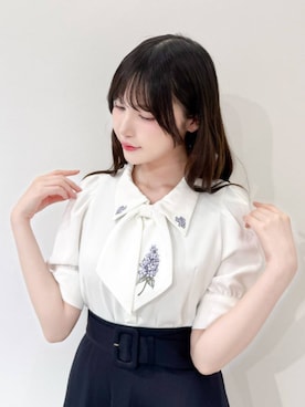 「刺繍」｜F i.n.tさん（レディース・157cm）の春コーディネート