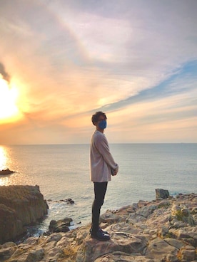 まきしさん（メンズ・172cm）の冬コーディネート