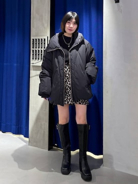 「PAGEBOY（ページボーイ）のアイテム（ブルゾン）」を使った、anninさん（レディース・152cm）の冬コーディネート