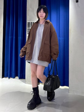 「アイテム（ブルゾン）」を使った、anninさん（レディース・152cm・30代）の秋コーディネート