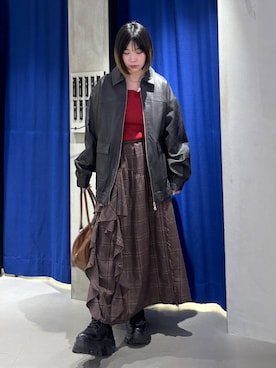 「チェック」｜anninさん（レディース・152cm・30代）の秋コーディネート