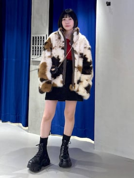 「アイテム（ブルゾン）」を使った、anninさん（レディース・152cm）の秋コーディネート