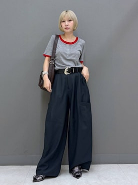 「PAGEBOY（ページボーイ）のアイテム（パンツ）」を使った、anninさん（レディース・152cm）の春コーディネート