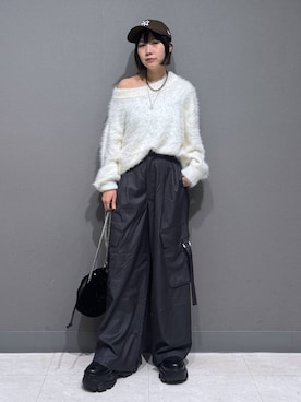 「アイテム（帽子）」を使った、anninさん（レディース・152cm・30代）の冬コーディネート