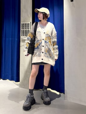 「アイテム（キャップ）」を使った、anninさん（レディース・152cm・30代）の冬コーディネート