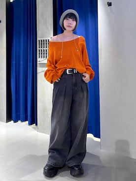 「アイテム（ハンチング/ベレー帽）」を使った、anninさん（レディース・152cm・30代）の秋コーディネート
