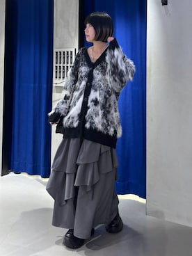 「アイテム（カーディガン/ボレロ）」を使った、anninさん（レディース・152cm・30代）の秋コーディネート