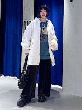 「アイテム（ブルゾン）」を使った、anninさん（レディース・152cm・30代）の秋コーディネート