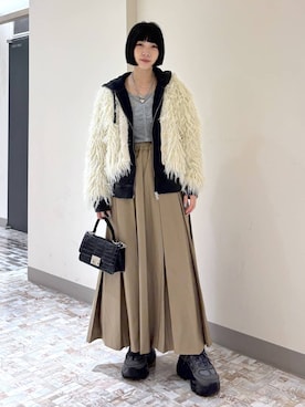 「アイテム（パーカー）」を使った、anninさん（レディース・152cm・30代）の秋コーディネート